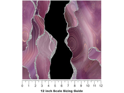 Velvet Gowns Gemstone Vinyl Film Pattern Size 12 inch Scale~Rwraps Velvet Gowns Gemstone Sizing Chart~2