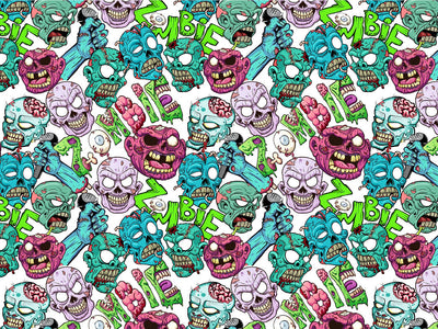 Vengeful Dead Zombie Vinyl Wrap Pattern~Rwraps Series 914 Digitally Printed Vinyl Wrap~0