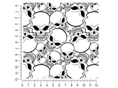 vengeful death skull and bones 1ft x 1ft Craft Sheets