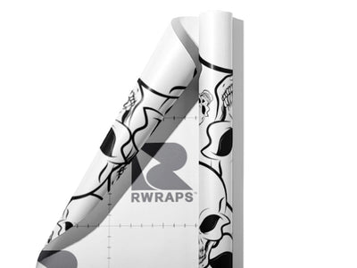 Vengeful Death Halloween Wrap Film Sheets~Rwraps Series 914 Vengeful Death Halloween Scrolled Sheet~3