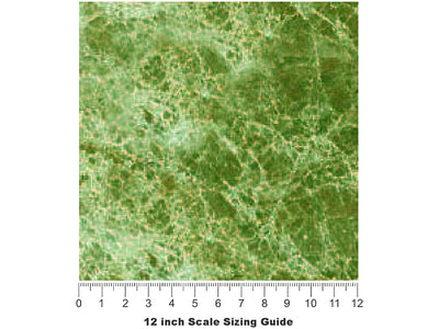 Verde Levante-Green Marble Vinyl Film Pattern Size 12 inch Scale~Rwraps Verde Levante-Green Marble Sizing Chart~2