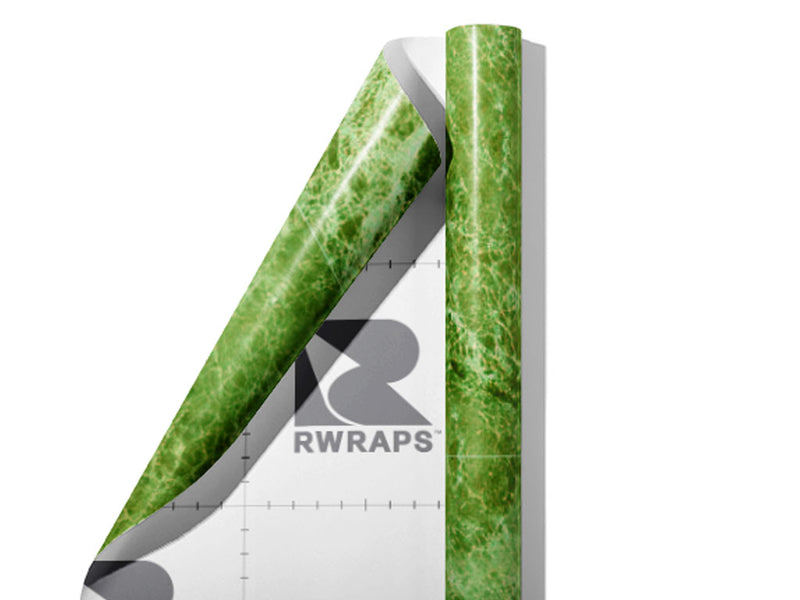 Verde Levante-Green Marble Wrap Film Sheets~Rwraps Series 914 Verde Levante-Green Marble Scrolled Sheet~3