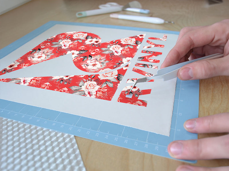 versailles carnation floral Easy Weed Craft Vinyl