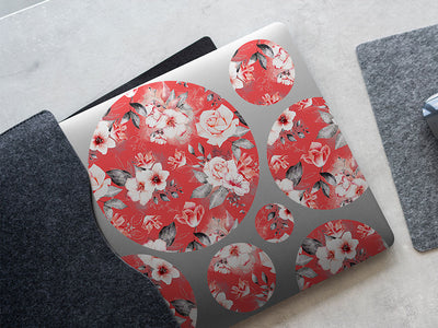 versailles carnation floral DIY Laptop Stickers