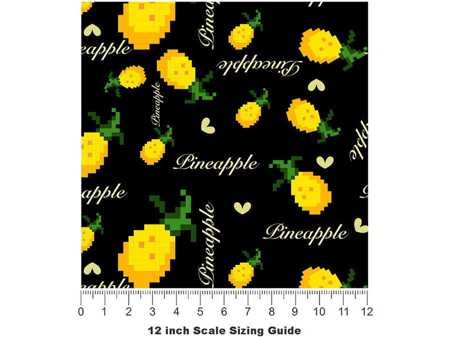 Video Valera Fruit Vinyl Film Pattern Size 12 inch Scale~Rwraps Video Valera Fruit Sizing Chart~2