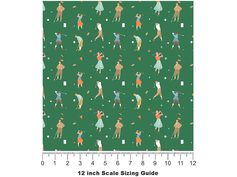 Vintage Clubbing Sport Vinyl Film Pattern Size 12 inch Scale~Rwraps Vintage Clubbing Sport Sizing Chart~2