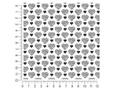 vintage ideals heart 1ft x 1ft Craft Sheets