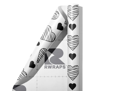 Vintage Ideals Heart Wrap Film Sheets~Rwraps Series 914 Vintage Ideals Heart Scrolled Sheet~3