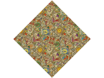 Vintage Tarot Mystic Vinyl Wrap Pattern