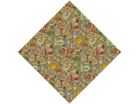 Vintage Tarot Mystic Vinyl Wrap Pattern