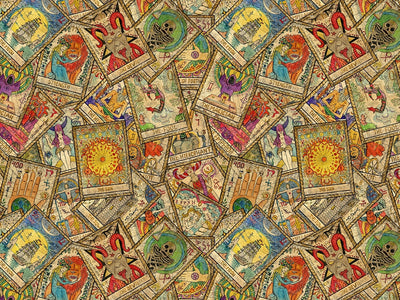 Vintage Tarot Mystic Vinyl Wrap Pattern~Rwraps Series 914 Digitally Printed Vinyl Wrap~0