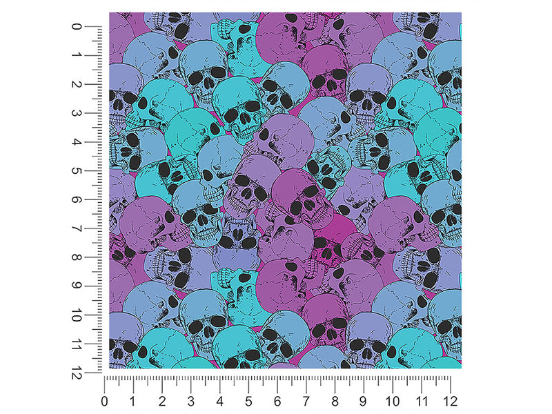 violet delights skull and bones 1ft x 1ft Craft Sheets
