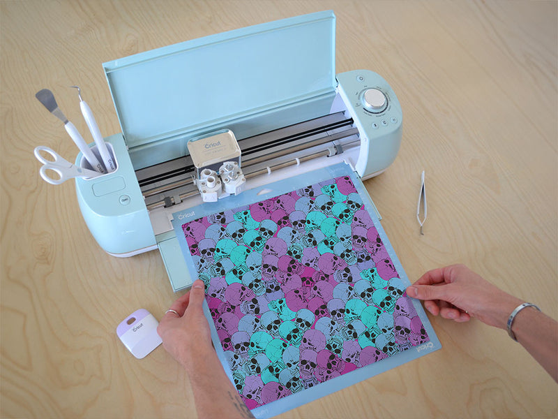 violet delights skull and bones Cricut Compatible Vinyl