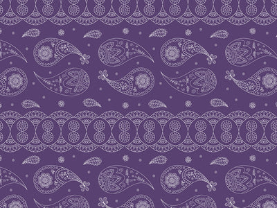 Violet Ocean Paisley Vinyl Wrap Pattern~Rwraps Series 914 Digitally Printed Vinyl Wrap~0