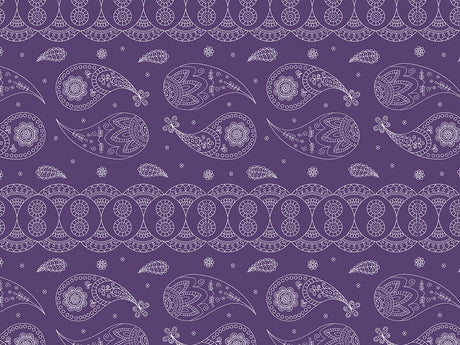 Violet Ocean Paisley Vinyl Wrap Pattern~Rwraps Series 914 Digitally Printed Vinyl Wrap~0