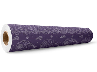 Violet Ocean Paisley Wrap Film Wholesale Roll~Rwraps Series 914 Digitally Printed Vinyl Roll~5