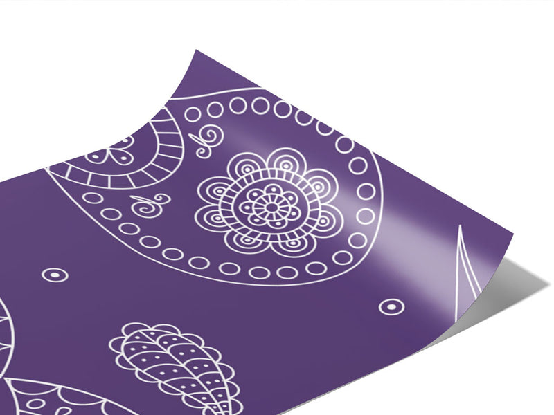 Violet Ocean Paisley Vinyl Wraps~Rwraps Series 914 Digitally Printed Vinyl Wrap~0