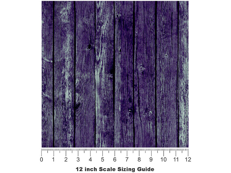 Violet  Wood Plank Vinyl Film Pattern Size 12 inch Scale~Rwraps Violet  Wood Plank Sizing Chart~3