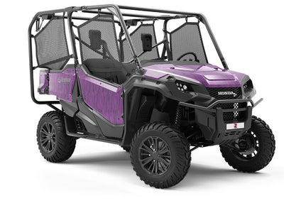 Violet Stain Wooden Parquet Utility Vehicle Vinyl Wrap