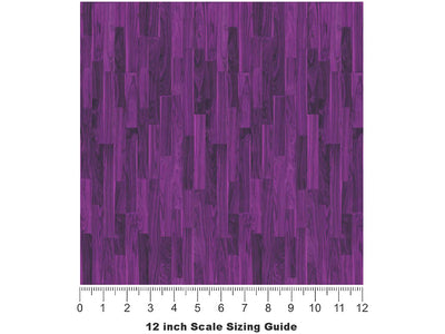 Violet Stain Wooden Parquet Vinyl Film Pattern Size 12 inch Scale~Rwraps Violet Stain Wooden Parquet Sizing Chart~3