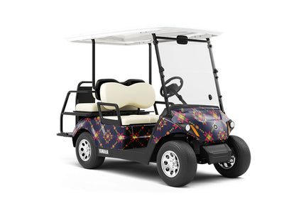 Viper Tongued Art Deco Wrapped Golf Cart