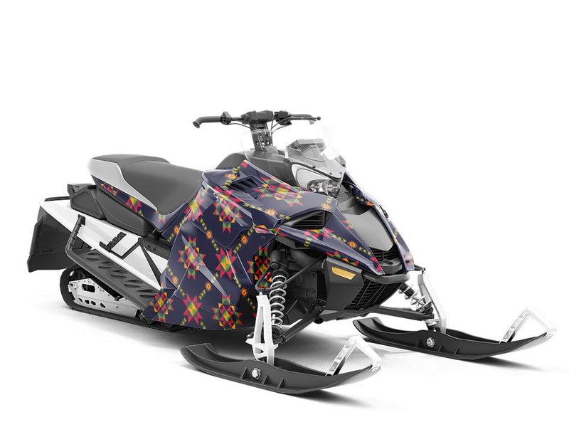 Viper Tongued Art Deco Custom Wrapped Snowmobile