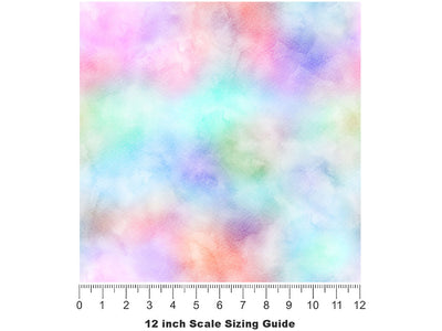 Virgin Rainbow Gemstone Vinyl Film Pattern Size 12 inch Scale~Rwraps Virgin Rainbow Gemstone Sizing Chart~2
