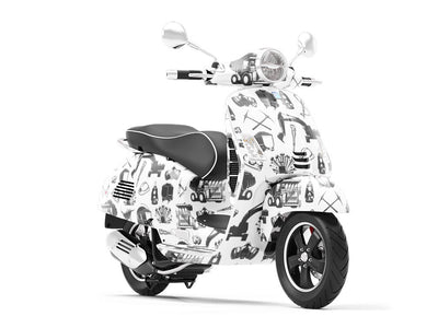 Virginian Exports Americana Vespa Scooter Wrap Film