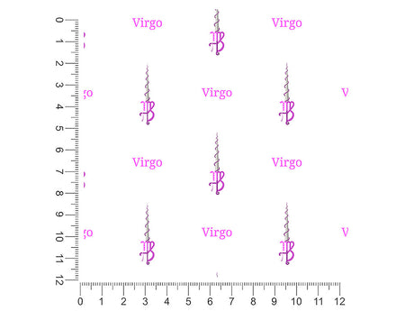 virgo swords astrology 1ft x 1ft Craft Sheets