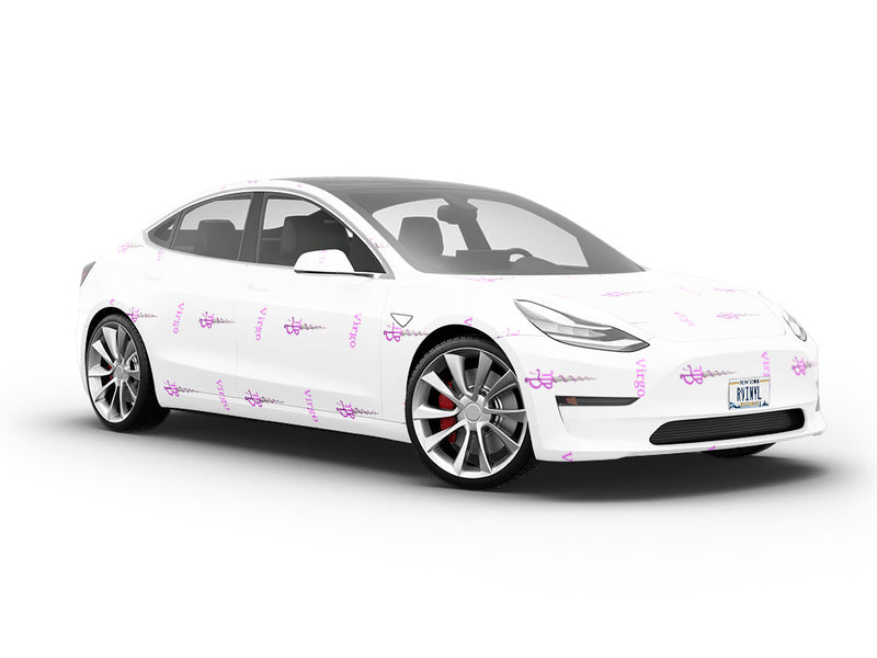 Virgo Swords Astrology Vehicle Vinyl Wrap