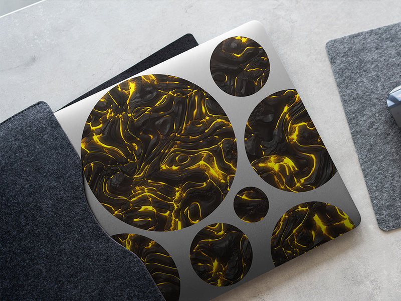 virulent fire lava DIY Laptop Stickers