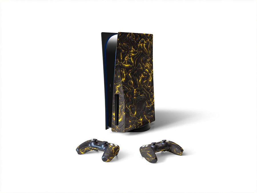 virulent fire lava Sony PS5 DIY Skin