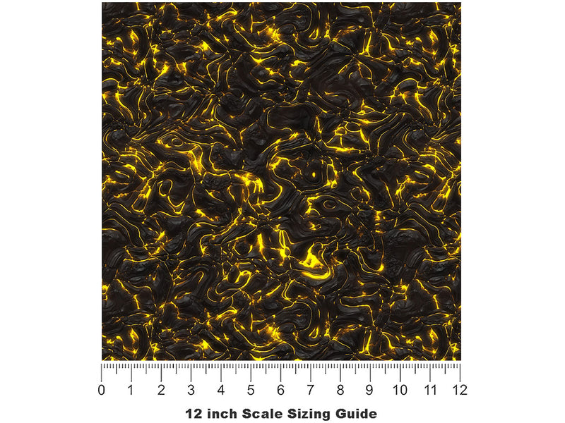 Virulent Fire Lava Vinyl Film Pattern Size 12 inch Scale~Rwraps Virulent Fire Lava Sizing Chart~2