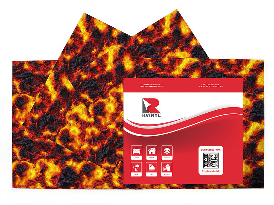viscous death lava Craft Vinyl Sheet Pack