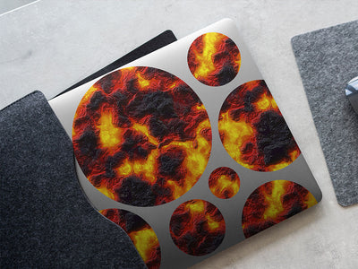 viscous death lava DIY Laptop Stickers