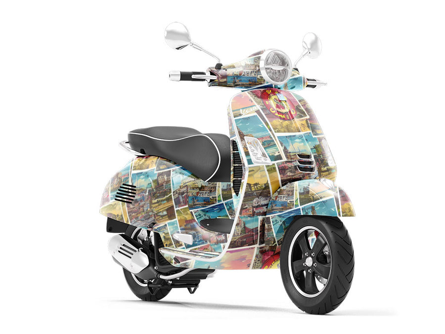 Visit Soon Sticker Bomb Vespa Scooter Wrap Film