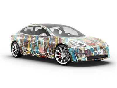 Visit Soon Sticker Bomb Vehicle Vinyl Wrap