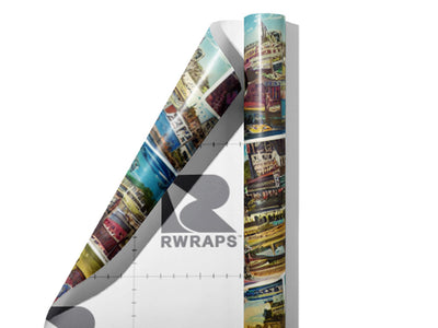 Visit Soon Sticker Bomb Wrap Film Sheets~Rwraps Series 914 Visit Soon Sticker Bomb Scrolled Sheet~4