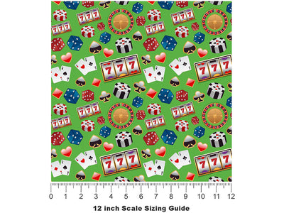 Viva Vegas Americana Vinyl Film Pattern Size 12 inch Scale~Rwraps Viva Vegas Americana Sizing Chart~3