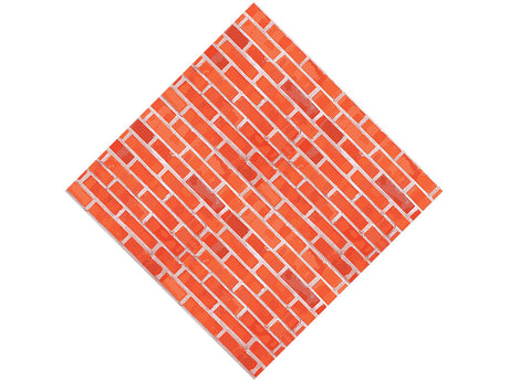Vivid Red Brick Vinyl Wrap Pattern