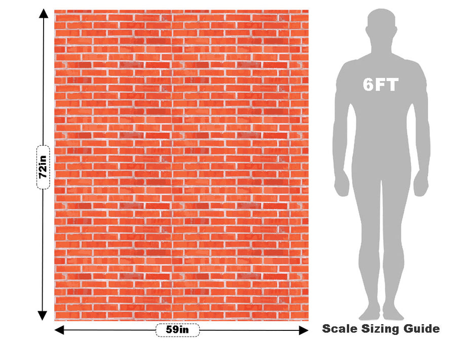 Vivid Red Brick Vehicle Wrap Scale~Rwraps Series 914 Vivid Red Brick Measurements~2