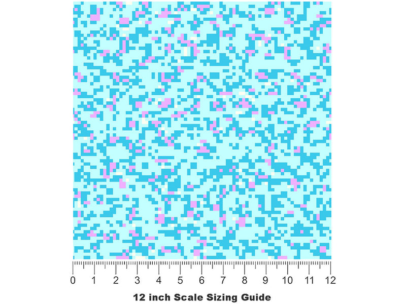 Vivid Skies Pixel Vinyl Film Pattern Size 12 inch Scale~Rwraps Vivid Skies Pixel Sizing Chart~2