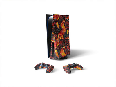 volatile temperament lava Sony PS5 DIY Skin