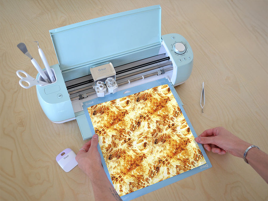volcanic eruption lava Cricut Compatible Vinyl