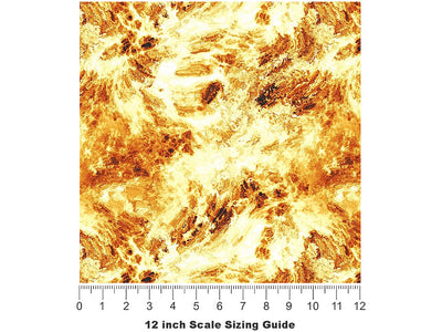 Volcanic Eruption Lava Vinyl Film Pattern Size 12 inch Scale~Rwraps Volcanic Eruption Lava Sizing Chart~2