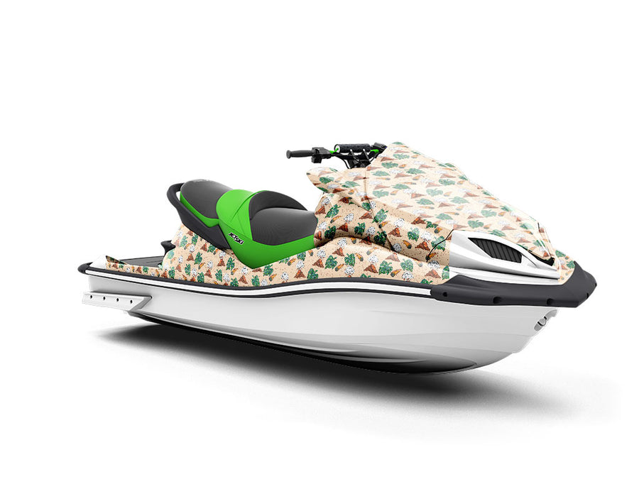 Volcanic Extinction Dinosaur Jet Ski Vinyl Customized Wrap