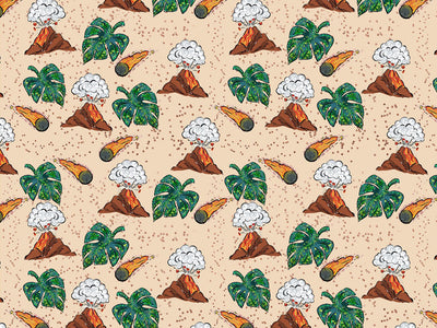 Volcanic Extinction Dinosaur Vinyl Wrap Pattern~Rwraps Series 914 Digitally Printed Vinyl Wrap~0
