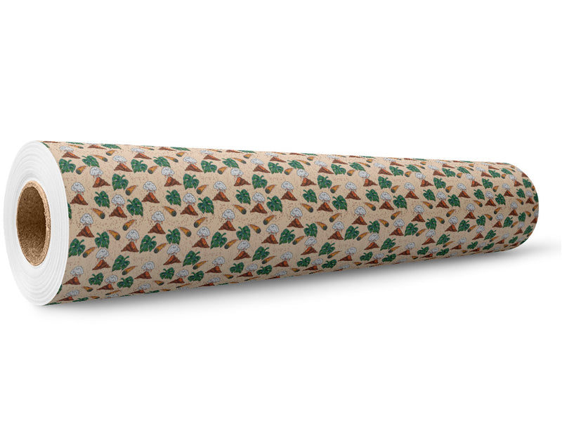 Volcanic Extinction Dinosaur Wrap Film Wholesale Roll~Rwraps Series 914 Digitally Printed Vinyl Roll~5