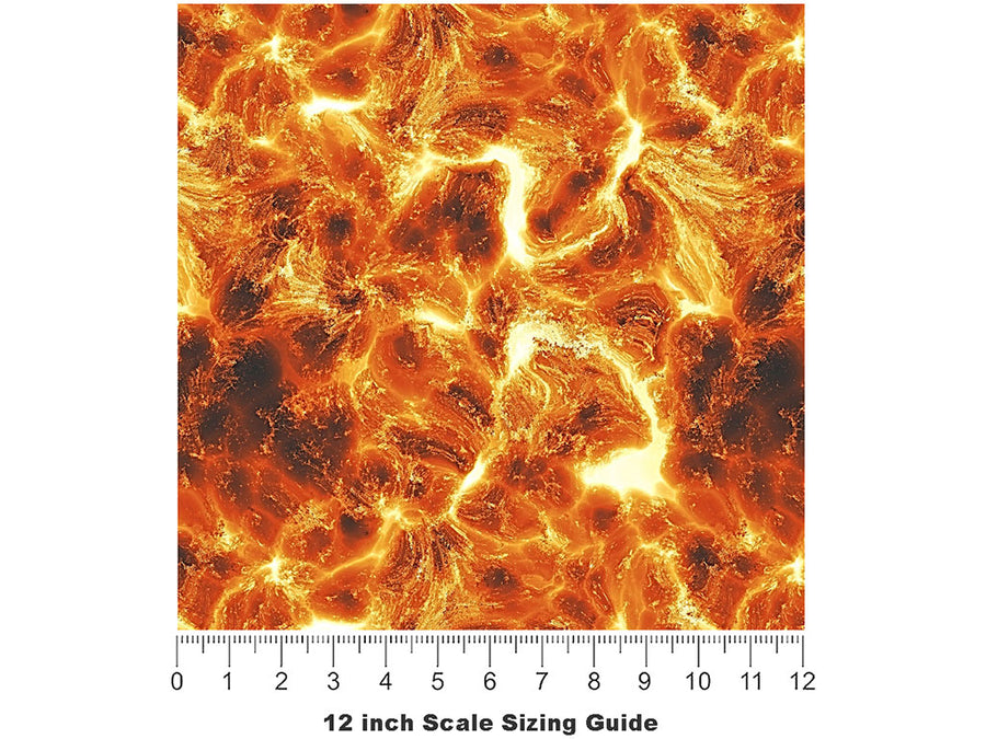 Volcanic Field Lava Vinyl Film Pattern Size 12 inch Scale~Rwraps Volcanic Field Lava Sizing Chart~2