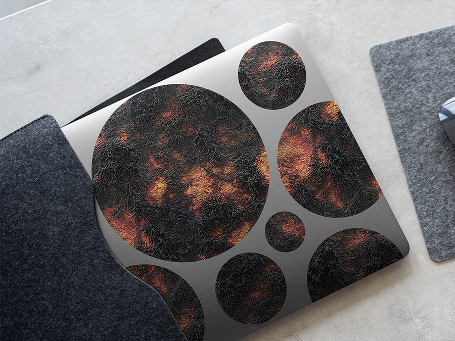 volcanic stone lava DIY Laptop Stickers